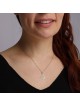 14K Gold and Opal Hamsa Pendant Necklace