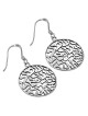 Shema Yisrael: Sterling Silver Circular Earrings