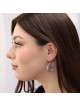 Shema Yisrael: Sterling Silver Circular Earrings