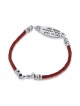 Wealth: Sterling Silver & String Kabbalah Bracelet (Red or Black)