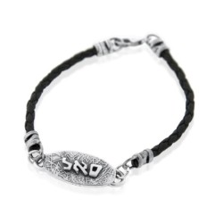 Wealth: Sterling Silver & String Kabbalah Bracelet (Red or Black)