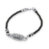 Wealth: Sterling Silver & String Kabbalah Bracelet (Red or Black)