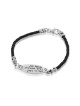Wealth: Sterling Silver & String Kabbalah Bracelet (Red or Black)