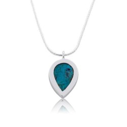 Eilat Stone and Silver Clove Necklace
