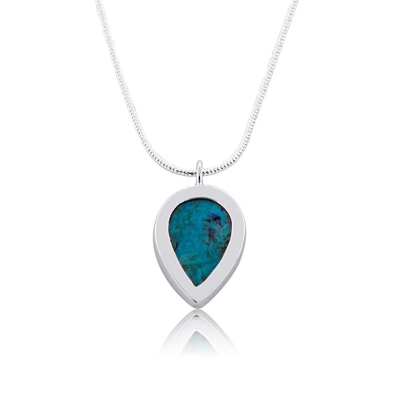 Eilat Stone and Silver Clove Necklace
