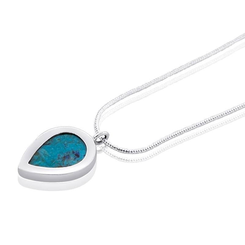 Eilat Stone and Silver Clove Necklace
