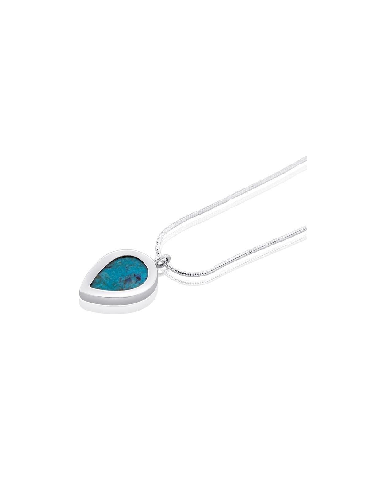 Eilat Stone and Silver Clove Necklace