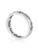 Sterling Silver This Too Shall Pass Cut-Out Ring (Hebrew / English)