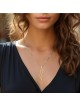 14K Yellow Gold Hammered Outline Map of Israel Pendant