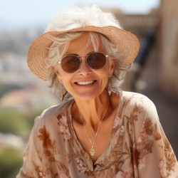 14K Gold Women's Hamsa and Chai Pendant with Ornate Design and Turquoi