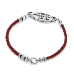 Evil Eye: Sterling Silver & String Kabbalah Bracelet (Red or Black)