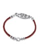 Evil Eye: Sterling Silver & String Kabbalah Bracelet (Red or Black)