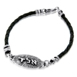 Evil Eye: Sterling Silver & String Kabbalah Bracelet (Red or Black)
