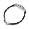 Evil Eye: Sterling Silver & String Kabbalah Bracelet (Red or Black)