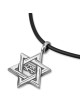 925 Sterling Silver Star of David Pendant Necklace with Microfilm Book
