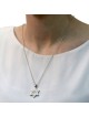 925 Sterling Silver Star of David Pendant Necklace with Microfilm Book