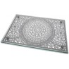 Dorit Judaica Tempered Glass Challah Board Flowerb... | Challah Boards