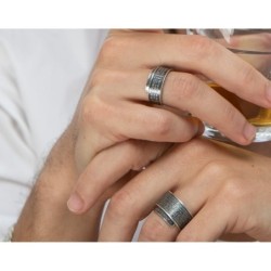 Stunning Handcrafted Adjustable Unisex Ring With Healing Prayer (Jerem