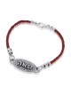 Soulmate: Sterling Silver & Leather Kabbalah Bracelet