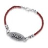 Soulmate: Sterling Silver & Leather Kabbalah Bracelet