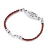 Soulmate: Sterling Silver & Leather Kabbalah Bracelet