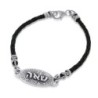 Soulmate: Sterling Silver & Leather Kabbalah Bracelet