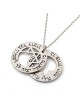 Silver Star of David Necklace - Traveler's Prayer / Porat Yosef