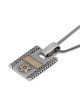 Ana Bekoach: Silver Kabbalah Dogtag Necklace with Star of David - Bles