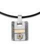 Ana Bekoach: Silver Kabbalah Dogtag Necklace with Star of David - Bles