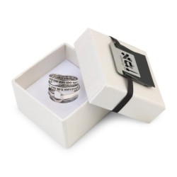 Darkened 925 Sterling Woman of Valor Wrap Ring (Proverbs 31:10-31)