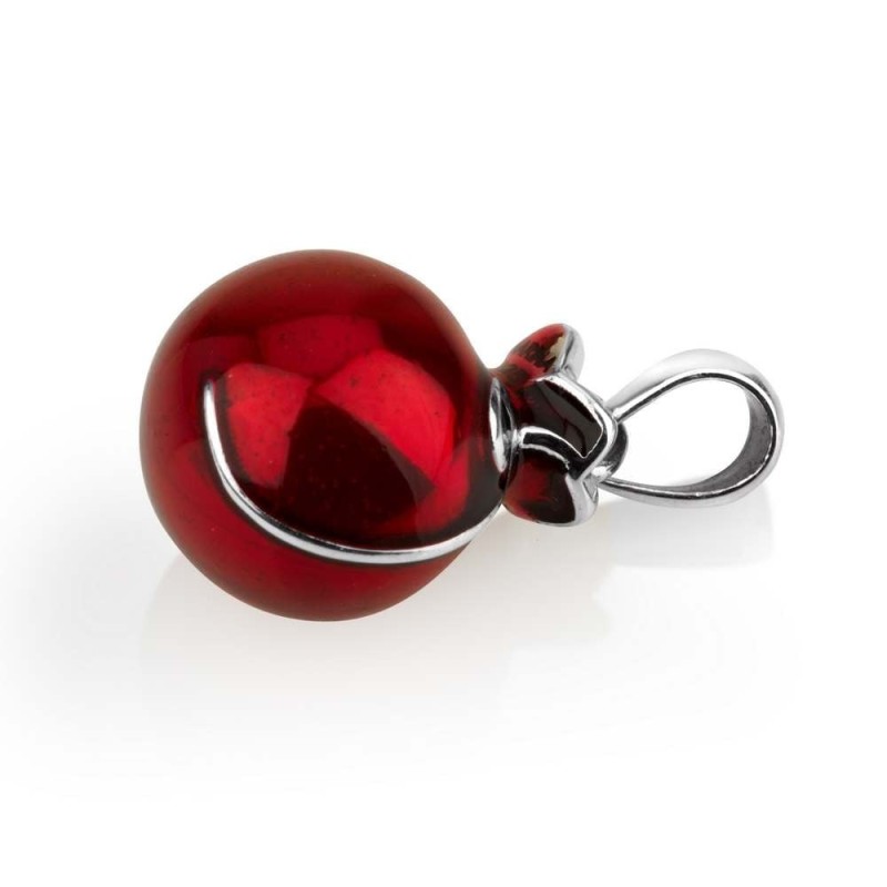 Marina Jewelry Collier de grenade tourbillonnant en argent