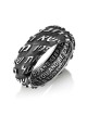 Marina Jewelry 925 Sterling Silver English/Hebrew Priestly Blessing Ri
