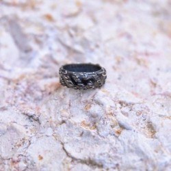 Marina Jewelry 925 Sterling Silver English/Hebrew Priestly Blessing Ri