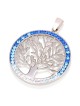 Collier Arbre de Vie en Argent Sterling avec Pierres de Zircon (Choix de Co
