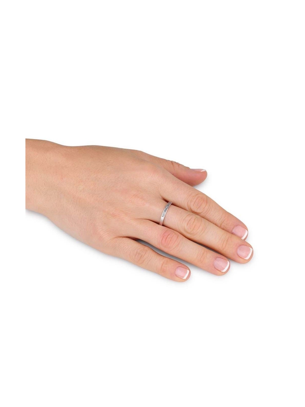 Marina Jewelry Bague en argent sterling This Too Shall Pass (hébreu et anglais)