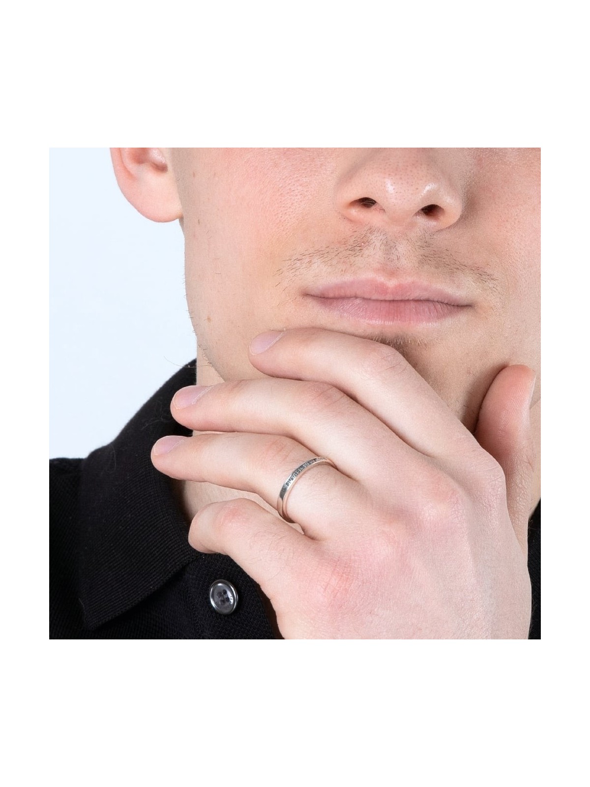 Marina Jewelry Bague en argent sterling This Too Shall Pass (hébreu et anglais)