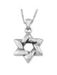 שרשרת מגן דוד משתלבת מכסף סטרלינג