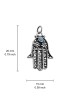 Collier Hamsa en filigrane en argent sterling avec pierre opale