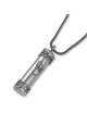 Collier pendentif Mezouza en argent sterling