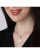 Sterling Silver Star of David Pendant Necklace With Mother-of-Pearl Fi