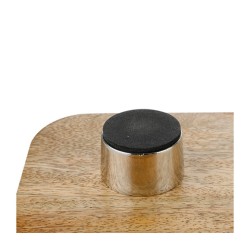 Raised Wood Challah Board with Dark Gray Epoxy Cur... | Challah Boards