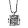 Silver Reversible Necklace with Microfilm Book of Psalms