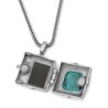 Silver Reversible Necklace with Microfilm Book of Psalms