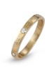 Bague de bénédiction sacerdotale hébraïque en or 14 carats avec diamants - Chiffres 6:24