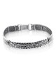 Hinged Sterling Silver Bracelet - Hear, O Israel - Deuteronomy 6:4
