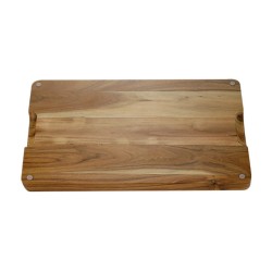 Light Brown Wood Challah Board with White Marble P... | Challah Boards