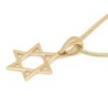 Dainty 14K Yellow Gold Interlocking Star of David Pendant