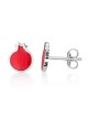 Marina Jewelry Boucles d'oreilles à tige en argent sterling 925 avec grenade Desi
