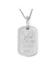 Pendentif Dog Tag Shema Yisrael et étoile de David en or 14 carats pour hommes