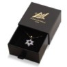 48-Diamond Two-Toned 14K Gold Star of David Pendant Necklace with Blue